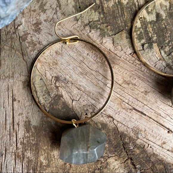 FP Smokey Quartz FP Hoop Earrings - Picture 3 of 4